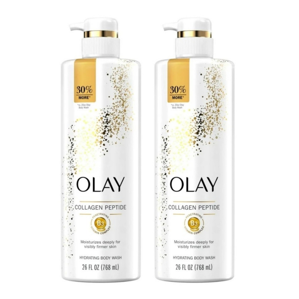 Olay Collagen Peptide Body Wash Elasticity Boosting 26oz 2 Pack